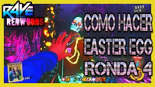 🦍GUIA Ronda 4 EASTER EGG Rave In The Redwoods Zombies  Infinite Warfare [upl. by Aw]