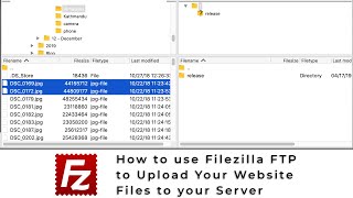 How to Use Filezilla FTP Client to Upload Your Website Files [upl. by Ralip]