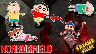 Shinchan vs kazama became killer in horrorfield 😱🔥  Shinchan playing Horrorfield 😂  funny game [upl. by Rodgers366]