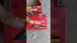 Exide xplore Hero 100cc selfe bike battery।dilux Splendor all bike।automobile shorts [upl. by Qifar]