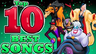 Top 10 Animated Disney Villain Songs [upl. by Ani893]