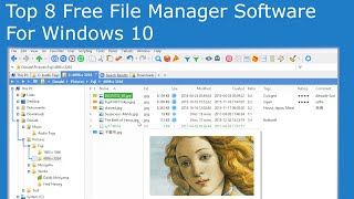 Top 8 Free File Manager Software For Windows 10 [upl. by Alric]