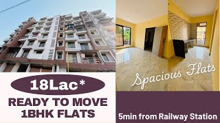 Spacious 1BHK Flats for Sale Ready to Move 5min from Railway Station realestate [upl. by Blayze386]