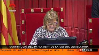 Discurs Núria de Gispert com a presidenta del Parlament en la X Legislatura [upl. by Raynard]