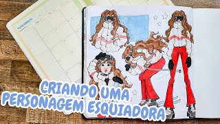 Criando uma personagem esquiadora [upl. by Nerland]