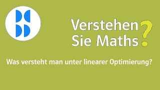 84 Was versteht man unter linearer Optimierung [upl. by Ellerad]