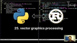 25 vector graphics processing  From Python to Rust [upl. by Oyr686]