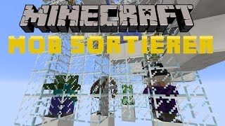 Minecraft 18 Tutorial  Vollautomatisches Hostile Mob SortierSystem 95 genau ᴴᴰ [upl. by Hose]