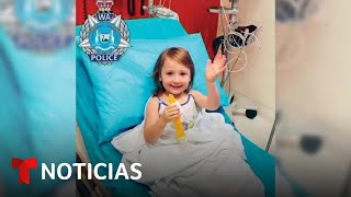 Encuentran viva a una niña que estuvo desaparecida dos semanas en Australia  Noticias Telemundo [upl. by Cindie]