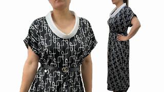 Beginners Guide To Sewing Tips Beautiful Collar💃Cutting And Sewing a Party Dress [upl. by Yrrol]