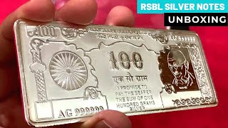 Unboxing RSBL Silver Notes  Made a rookie mistake  CoinBazaar India  Indian Bullionaire [upl. by Haldas99]