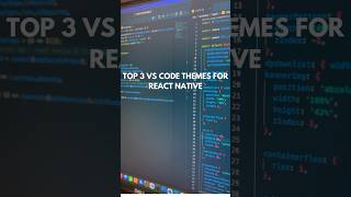 MustHave VS Code Themes for React amp React Native Developers [upl. by Trin]