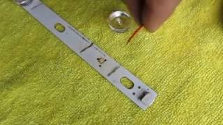 COMO REPARAR UNA TIRA LED DE TV CON UN LED FUNDIDO VIDEO 7 [upl. by Oiramd]