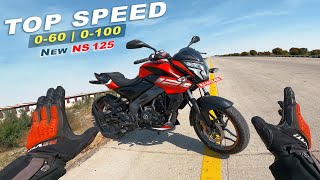 2024 Bajaj Pulsar NS 125  Top Speed  0 to 60  0 to 100  All Gears Top Speed [upl. by Gean]