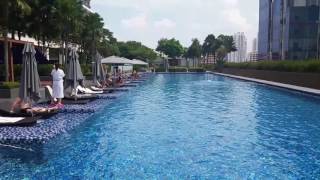 One Farrer Park Hotel and Spa View of the Pool Singapore [upl. by Anead]