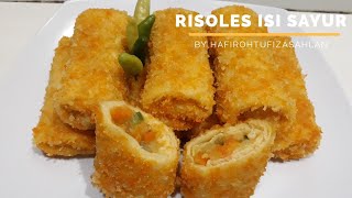 RISOLES ISI SAYUR LEMBUT ENAK   Cara membuat risoles [upl. by Reiter]