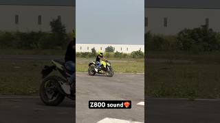 Z800 sound⚡️ shortsfeed shortvideos shorts z800 youtubeshorts youtube rider sound [upl. by Anaerdna]