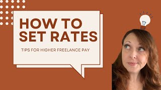 8 tips for setting freelance rates [upl. by Laura]