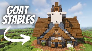 How to build Goat Stables Tutorial  Minecraft 119 House Tutorial [upl. by Sarajane438]