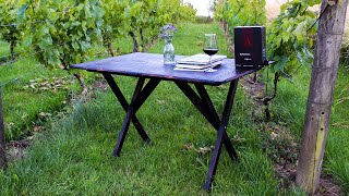 DIY Garden Furniture Building a Table from a Pallet [upl. by Yecnuahc]