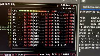 gzip vs pigz compression battle on a 8 cores IBM POWER9 workstation Raptor Computing Blackbird [upl. by Kailey]