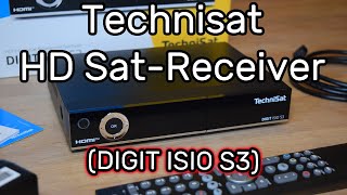 TechniSat DIGIT ISIO S3 HD SatReceiver Ersteinrichtung Funktionsübersicht und Verbindung mit WLAN [upl. by Lanctot]