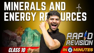 Minerals and Energy Resources  10 Minutes Rapid Revision  Class 10 SST [upl. by Dionis332]