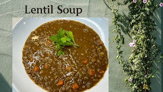 Lentil Soup in the kitchen with Jeanine [upl. by Dessma]