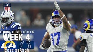 Los Angeles Rams vs Indianapolis Colts  2023 Week 4 Game Highlights [upl. by Schriever395]