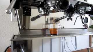 La Marzocco Linea 2AV Pulling a Double Shot [upl. by Survance]