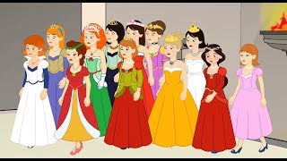 Les 12 Princesses  1 Conte  4 comptines et chansons  dessins animés en français [upl. by Ainosal296]