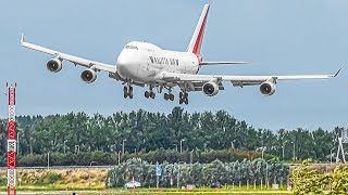 PLANES BATTLING STRONG WINDS LANDING at AMS  Amsterdam Schiphol Airport Plane Spotting AMSEHAM [upl. by Yelssew700]