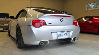 Bmw z4m coupe RPI exhaust startup and rev [upl. by Wrdna]