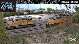 Wash Station LIVE Railcam  Wauwatosa Butler WI [upl. by Griggs900]