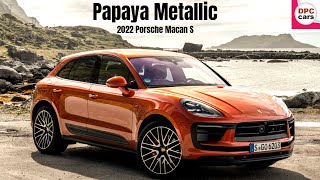 2022 Porsche Macan S in Papaya Metallic [upl. by Tzong455]