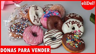 🍩DONAS caseras para NEGOCIO 🤑SIN HORNO ramo de DONAS DIA DE LAS MADRES💐 [upl. by Axia]