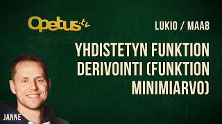 Yhdistetyn funktion derivointi funktion minimiarvo [upl. by Enylrac]