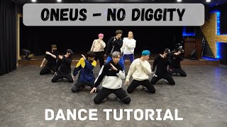 ONEUS  No diggity Dance Tutorial Mirrored Slow 60 80 100 [upl. by Shirlie]