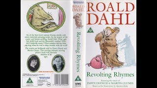 Roald Dahls Revolting Rhymes 1996 Reissue UK VHS [upl. by Eitsyrk]