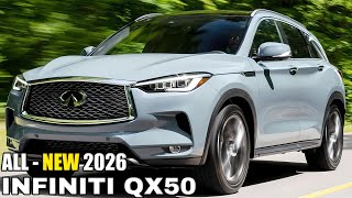 2026 INFINITI QX50  Redesign amp Specs [upl. by Katey]