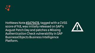 SAP Security Patch Day September 2024 [upl. by Glenna622]