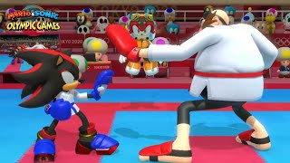 Mario amp Sonic At The Olympic Games Tokyo 2020 Karate Shadow VS Eggman Gameplay CPU Hard [upl. by Waynant191]