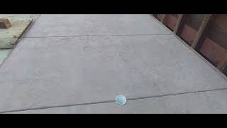 Concrete Veteransstamped concrete  50 percent cure  pre sealer [upl. by Sitof478]