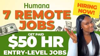 7 Remote Jobs Hiring IMMEDIATELY HUMANA REMOTE JOBS  MAKE 2000WK WFH JOBS [upl. by Leiand987]