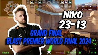 CS2 POV  G2 NiKo 2313 vs Spirit Anubis  BLAST Premier World Final 2024 Grand final [upl. by Ybroc]