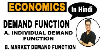 Demand Function  Micro Economics Unit 2  Theory of Demand [upl. by Andersen]