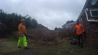 Overgrown Garden Clearance Aintree by Fischerco Gardeners Aigburth Liverpool [upl. by Danielle]