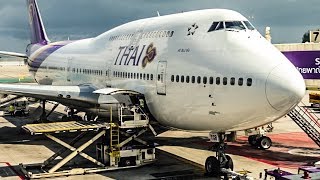 TRIP REPORT  Thai Airways  Boeing 747400  Phuket  Bangkok  Economy Class [upl. by Artemla]