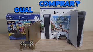 Comparativo PS4 Vs PS5 Qual O Ideal Para Comprar Em 2024 [upl. by Enyedy]