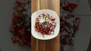 Easy salad einfach food gesund recipe Summer cooking shorts [upl. by Adekan]